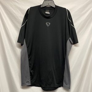 Men’s Nike Dri-Fit Black Grey White Shirt Size L